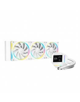 DeepCool водно охлаждане Water Cooling LM360 WH - 2.4 inch IPS Display, Addressable RGB