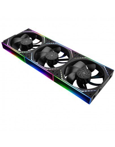 Thermalright Комплект вентилатори Fan Pack 3-in-1 3x120mm - TL-M12QR x 3 - Reverse, Infinity Mirror, Daisy-Chain, A-RGB