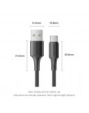 Vention Кабел USB 2.0 AM / USB-C M 0.25m - TRQBAC