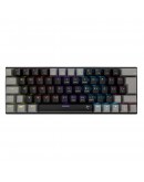 White Shark геймърска механична клавиатура Gaming Mechanical Keyboard WAKIZASHI 2 - Red Switches (English US), Black, Gray