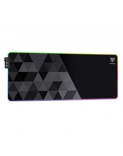 Геймърска подложка за мишка Onikuma MP006, RGB подсветка, 800x300, Черен - 17829