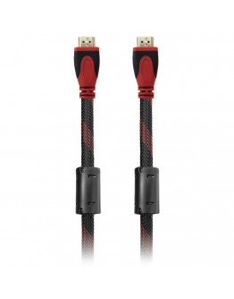 Кабел DeTech HDMI - HDMI M/М, 5m, С оплетка и ферит -18020