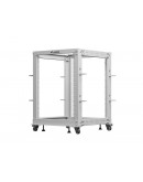 Lanberg open rack 19 15U 600x600-1100 adjustable, 