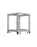 Lanberg open rack 19 12U 600x600-1100 adjustable, 