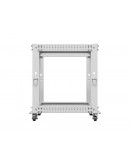 Lanberg open rack 19 12U 600x600-1100 adjustable, 