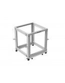 Lanberg open rack 19 12U 600x600-1100 adjustable, 