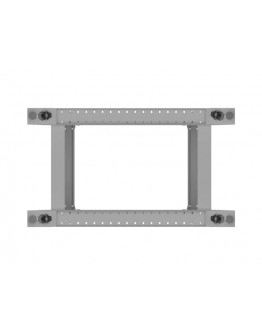 Lanberg open rack 19 27U  600x800, grey