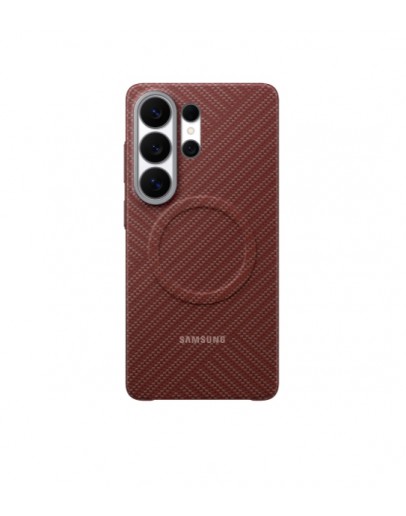 Samsung S26 Ultra Carbon Magnet Case Coral Red