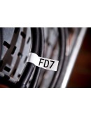 Brother TZe-FX251 Tape Black on White, Flexible ID