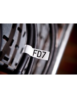 Brother TZe-FX251 Tape Black on White, Flexible ID