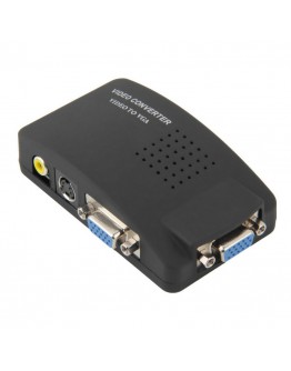 Конвертор DT AV към VGA, Черен - 18256