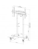 Neomounts Motorised Mobile Stand incl. storage box