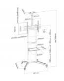 Neomounts Mobile Floor Stand incl. AV- and cam she