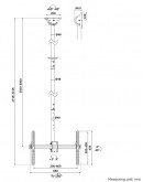 Neomounts Flat Screen Ceiling Mount (Height: 250-3