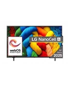 LG 50NANO80A3B, 50 4K HDR Smart Nano Cell TV, 3840