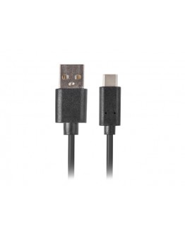 Lanberg USB-C(M) ->  USB-A (M) 2.0 cable 0.5m, bla