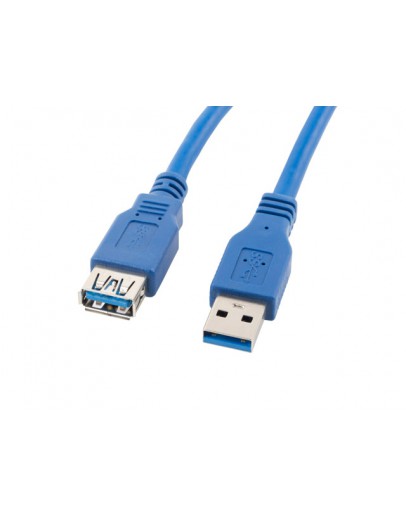 Lanberg extension cable USB 3.0 AM-AF, 3m, blue