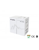 Lanberg LAN cable CAT.6 utp 305m solid cu grey flu