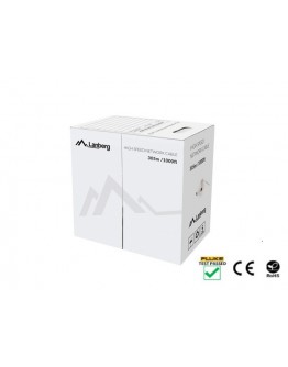 Lanberg LAN cable CAT.6 utp 305m solid cu grey flu