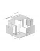 Lanberg rack cabinet 19 wall-mount 9U/600x600 for 