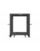 Lanberg open rack 19 12U 600x600-1100 adjustable b