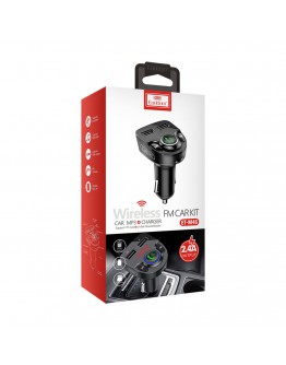 FM Трансмитер Earldom ET-M46, Bluetooth, USB, 5V/2.4A, Черен – 17388