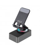 Тонколона със стойка за телефон Kisonli M1 Plus, Bluetooth,  USB, RGB, Различни цветове - 22273