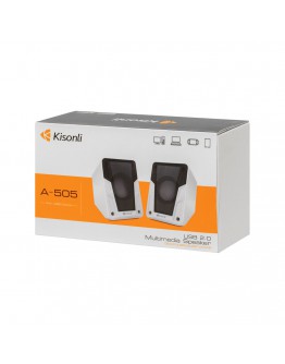 Тонколони Kisonli A-505, 2x3W, USB, Различни цветове - 22159