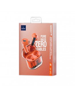 Bluetooth слушалки WiWu Ghost TWS11, Оранжев – 20731