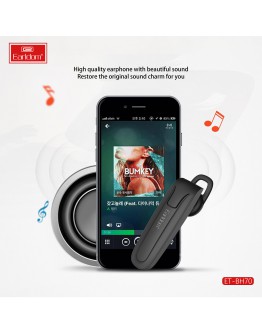 Bluetooth слушалка Earldom ET-BH70, Handsfree, Черен – 17908