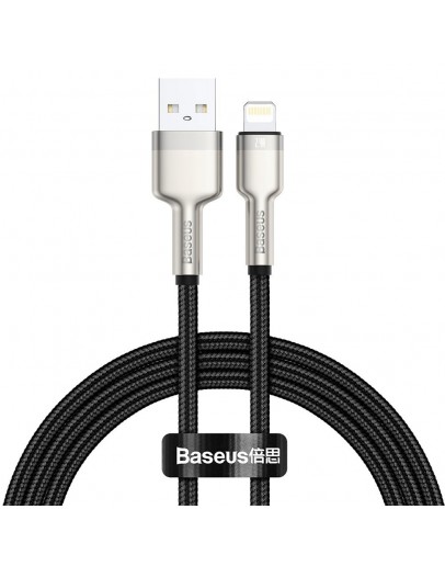 Кабел за данни Baseus Cafule, Lightning, 1.0m, Черен - 40473