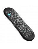 Универсално дистанционно No brand R2, Air mouse, USB 2.4GHz, Микрофон, IR програмируемо, Черен - 13043