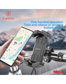 Универсална стойка за телефон, за велосипед, Earldom ET-EH289, Черен - 17897