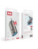 Преходник Earldom ET-OT9, Type-C и четец за карти, OTG, Сив - 40356