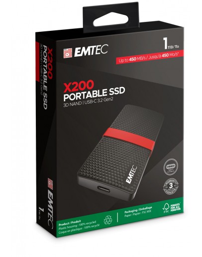 EMTEC EXT SSD X200 1TB 3.1