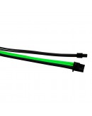 1stPlayer комплект удължителни кабели Custom Modding Cable Kit Black/Green - ATX24P, EPS, PCI-e - BGE-001