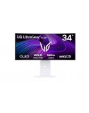 Монитор LG 34GX90SA-W, 34, OLED UltraGear 21:9 Curved Smar