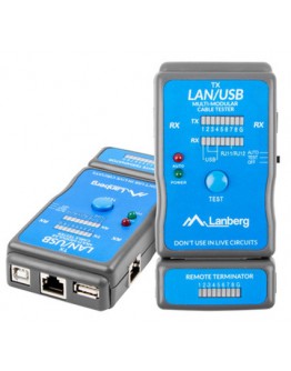 Lanberg cable tester for wiring terminated with RJ