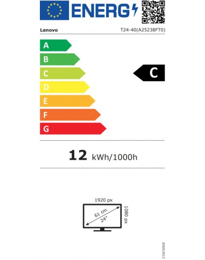 Монитор Lenovo ThinkVision T24-40 23.8 IPS, WLED, 1920x108