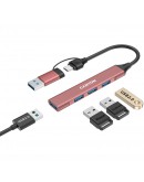 CANYON hub DS-02 4in1 USB-A/C