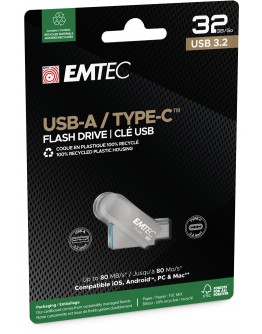 32G EMTEC D280 TYPE-C + TYPE-A