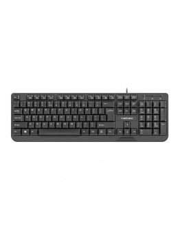 Natec Keyboard Trout US Layout Slim, Black