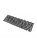 Natec Keyboard Discus 2 SLIM US Layout Black