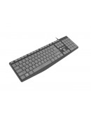 Natec keyboard Nautilus SLIM Black-Grey US layout