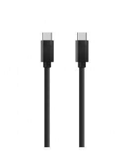 Кабел за данни DeTech, USB Type-C - USB Type-C 3.0, 1.0m, Черен - 14964