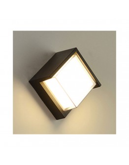 Фасадна лампа аплик DeTech , 1*5W, 4000K, IP44, Черен - 77037