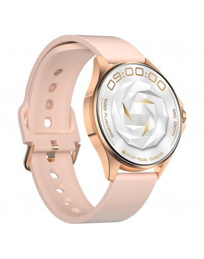 Смарт часовник Aurafit AM12, Amoled, Златист - 73131