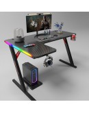 Геймърско бюро No brand P201, 4 в 1, RGB, Черен - 74003