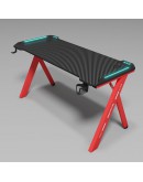 Геймърско бюро No brand D2107, 4 в 1, RGB, Черен - 74007