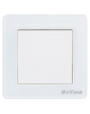 Единичен електрически ключ DeTech DE-6008-01, Схема 1, 10A, 250V, За вграждане, IP20, Бял - 75001